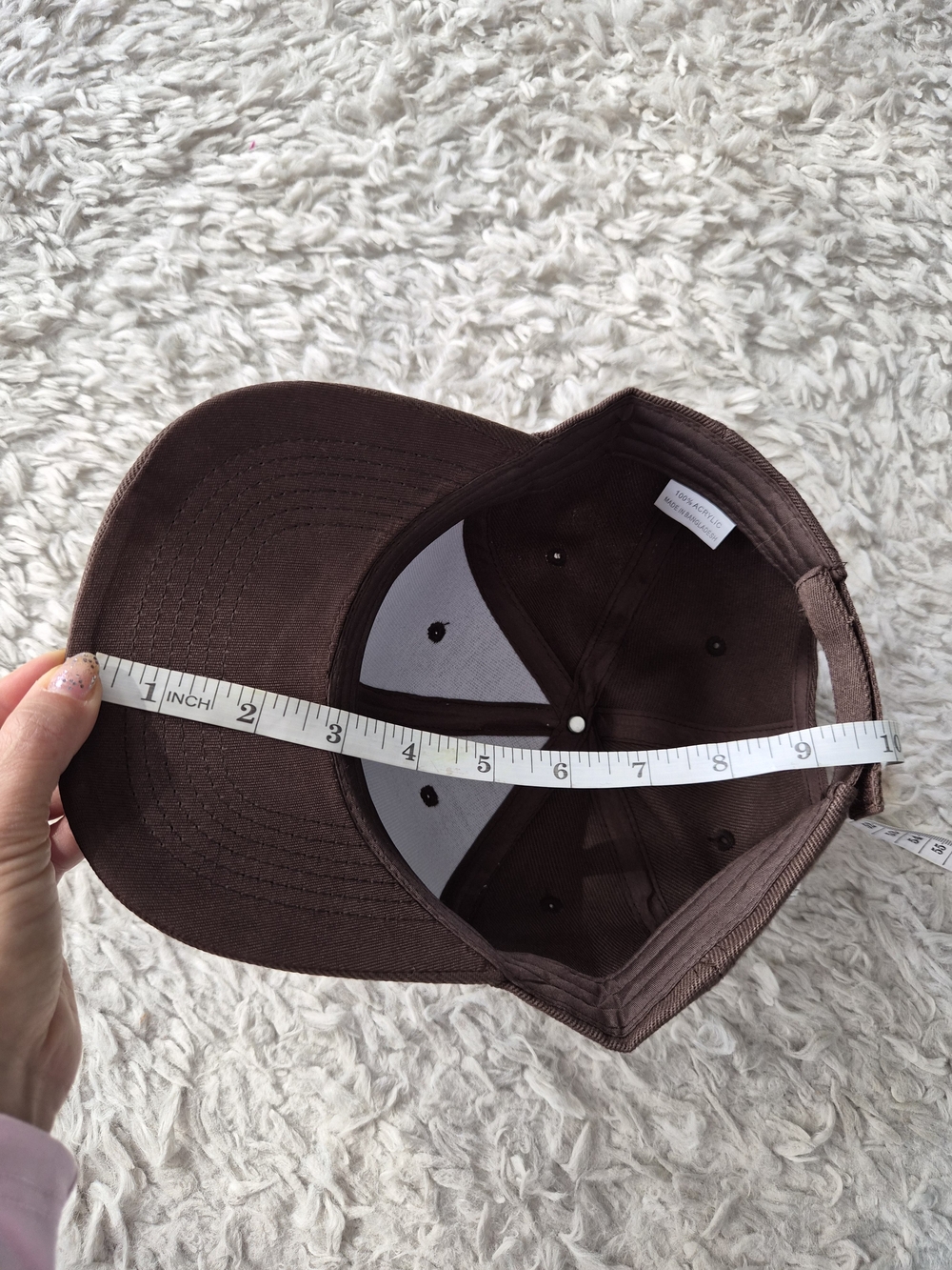 Minimalist Chocolate Brown Blank Baseball Cap Hat - Picture 11 of 11
